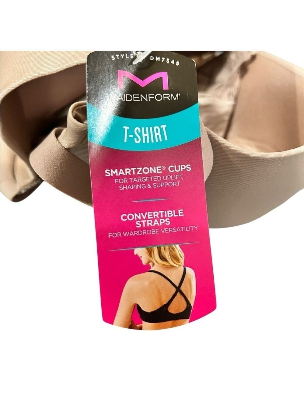 MAIDENFORM One Fab Fit 2.0 T-Shirt Shaping Extra Coverage Underwire Bra Nude 42D - Picture 7 of 8